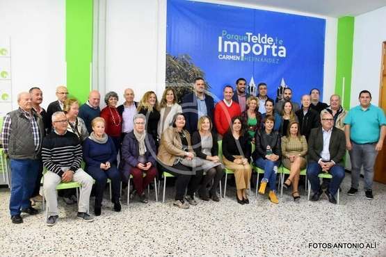 Asamblea de Nueva Canarias de esta tarde en Telde (foto Antonio Alí)